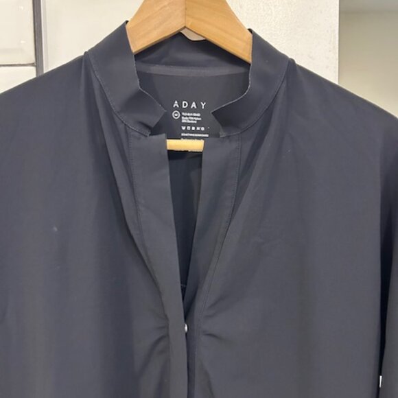 ADAY Button Up "Something Borrowed" Shirt - Black - Size: M - Picture 3 of 4